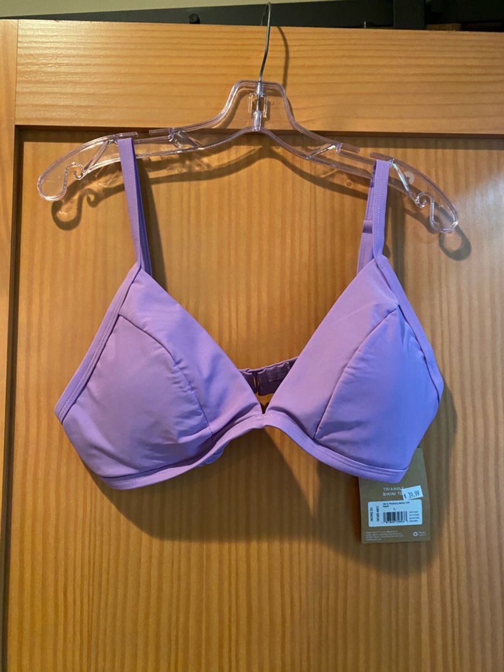 Women’s Lilac Triangle Bikini Top/Swimsuit Top NWT